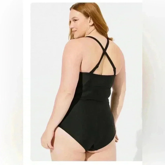 Slim Fix Wireless Lattice Front One Piece Swimsuit* please read details - Picture 8 of 8